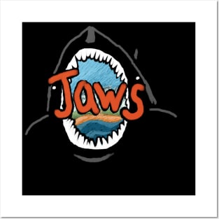 Jaws Cartoon Posters and Art